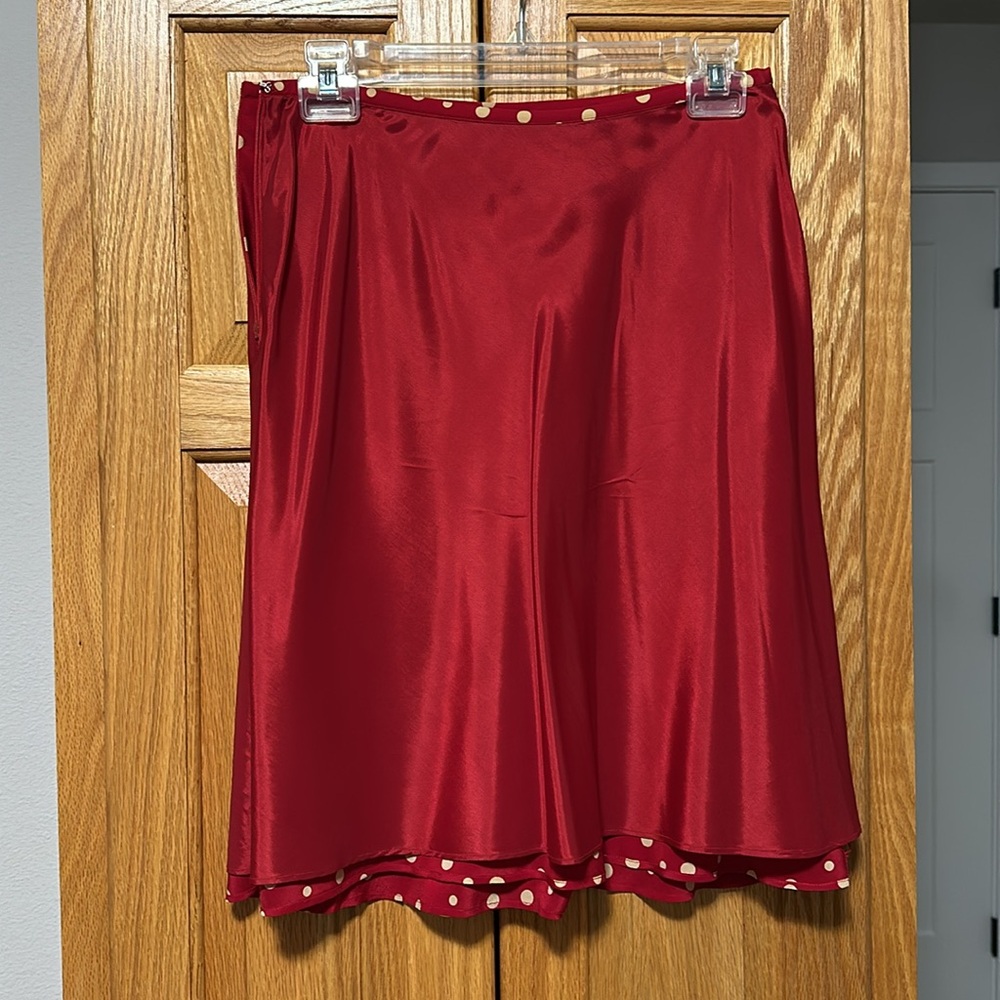 Amanda Smith petites pure silk skirt fully lined with silk size 8P - Picture 4 of 6